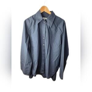 COS Boxy, Oversized Navy Blue Shirt, Excellent Condition 100% Cotton, Size 14